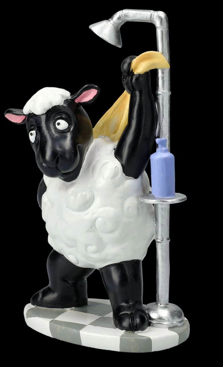 Lustige Schaf Figur Beim Duschen 3 Lustige Schaf Figur Beim Duschen – Bild 3