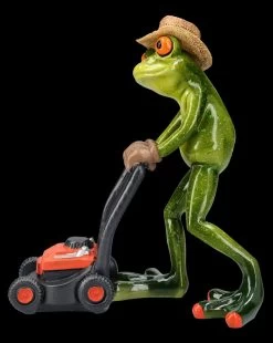 Lustige Frosch Figur - Gärtner Mit Rasenmäher -Modell Und Figurengeschäft FS25942 Lustige Frosch Figur G rtner mit Rasenm her 4 1280x1280