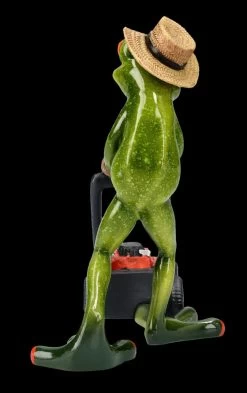 Lustige Frosch Figur - Gärtner Mit Rasenmäher -Modell Und Figurengeschäft FS25942 Lustige Frosch Figur G rtner mit Rasenm her 6 1280x1280