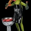 Lustige Frosch Figur Beim Grillen - BBQ Chef