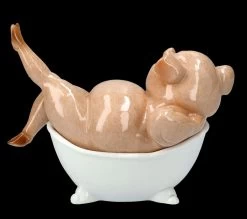Lustige Schweine Figur In Badewanne -Modell Und Figurengeschäft FS25949 Lustige Schweine Figur in Badewanne 6 1280x1280