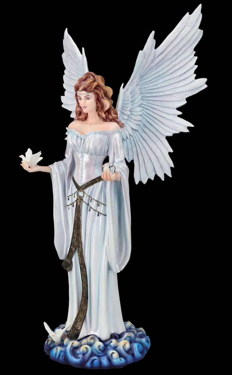 Engelfigur Mit Tauben - Himmelsfrieden 3 Engelfigur Mit Tauben - Himmelsfrieden – Bild 3