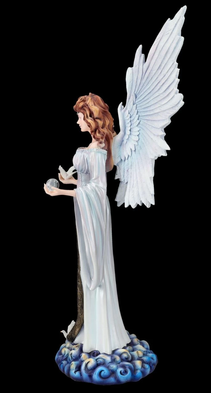 Engelfigur Mit Tauben - Himmelsfrieden 4 Engelfigur Mit Tauben - Himmelsfrieden – Bild 4