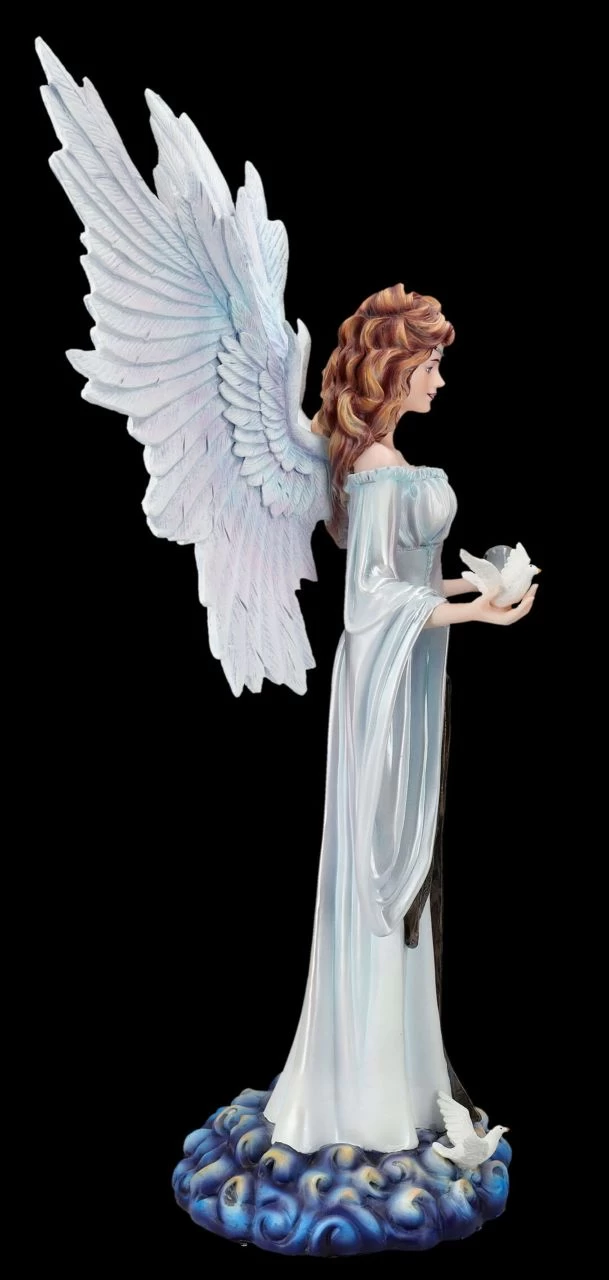 Engelfigur Mit Tauben - Himmelsfrieden 6 Engelfigur Mit Tauben - Himmelsfrieden – Bild 6