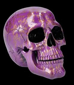 Totenkopf Figur Lila - Violet Elegance