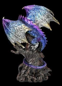 Drachenfigur Blau Auf Seelenbaum - Ealdwoode -Modell Und Figurengeschäft FS26163 Drachenfigur blau auf Seelenbaum Ealdwoode 6 1280x1280