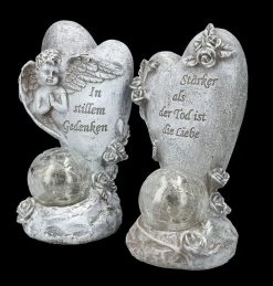 Grabengel Herz Set Mit Solar-Licht -Modell Und Figurengeschäft FS26246 GrabfigurHerz Set mit Solar Licht 2 1280x1280