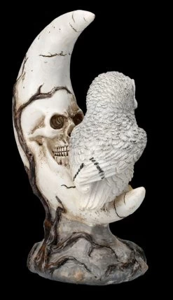 Totenkopf Mond Mit Eule LED -Modell Und Figurengeschäft FS26331 Totenkopf Mond mit Eule LED 7 1280x1280