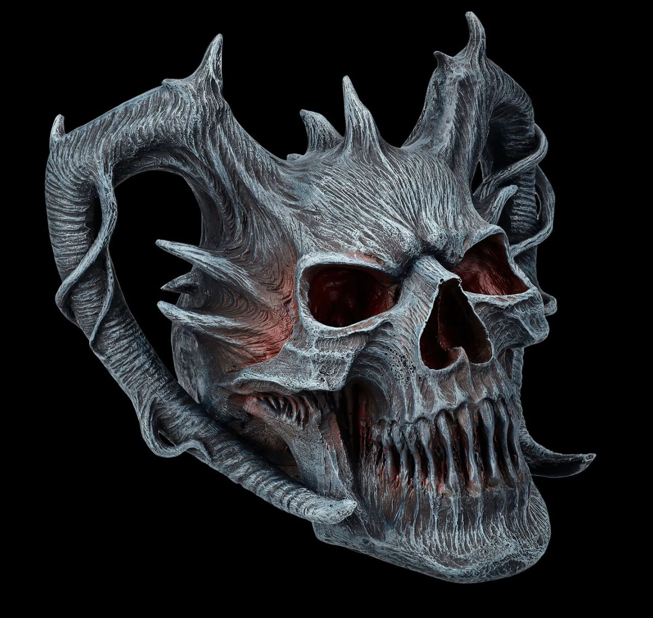 Spiral Totenkopf Figur Mit Hörnern - Death Embers 2 Spiral Totenkopf Figur Mit Hörnern - Death Embers – Bild 2