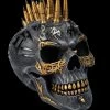 Spiral Totenkopf Figur - Patronen Iro Schwarz-Gold