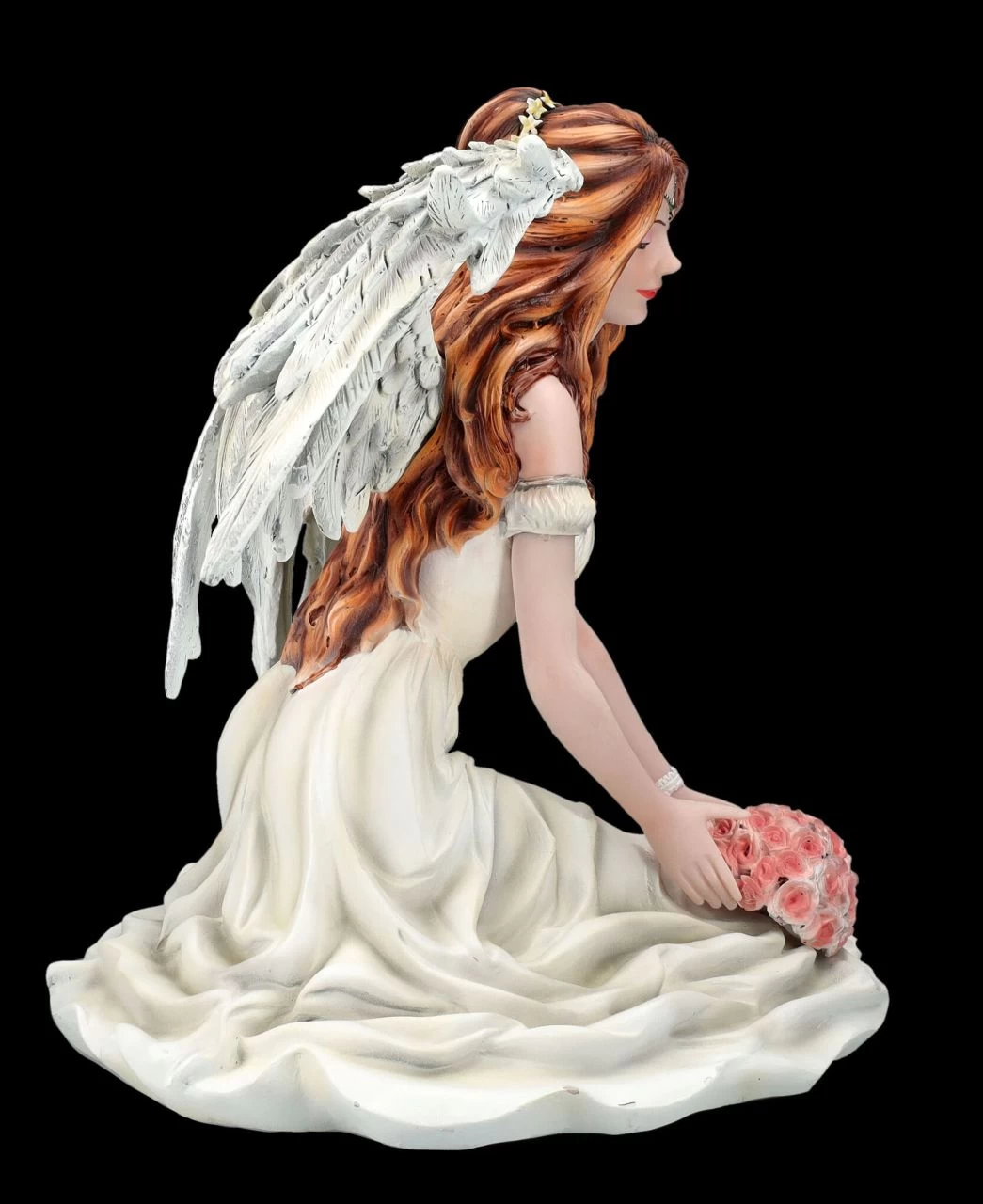 Engelfigur - Schutzengel Calien Mit Rosen 5 Engelfigur - Schutzengel Calien Mit Rosen – Bild 5