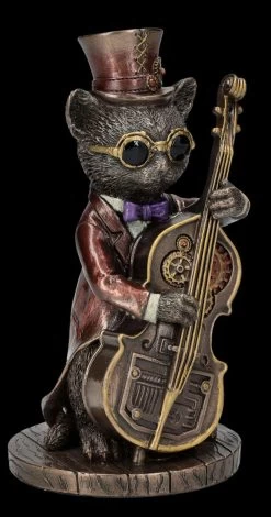 Steampunk Figur - Katzen Bassist -Modell Und Figurengeschäft FS26388 Katzen Bassist 9 1280x1280