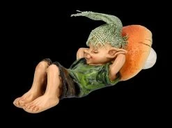 Pixie Kobold Figur - Schlafend Mit Pilz-Kissen -Modell Und Figurengeschäft FS26435 Pixie Kobold Figur Schlafend mit Pilz Kissen 5 1280x1280