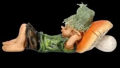 Pixie Kobold Figur - Schlafend Mit Pilz-Kissen -Modell Und Figurengeschäft FS26435 Pixie Kobold Figur Schlafend mit Pilz Kissen 6 1280x1280