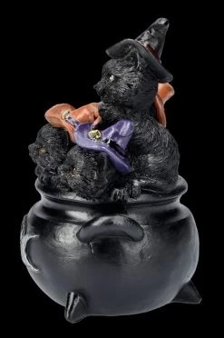 Katzen Figur - Fünf Freche Katzen Im Hexenkessel -Modell Und Figurengeschäft FS26446 Katzen Figur F nf Freche Kazten im Hexenkessel 4 1280x1280