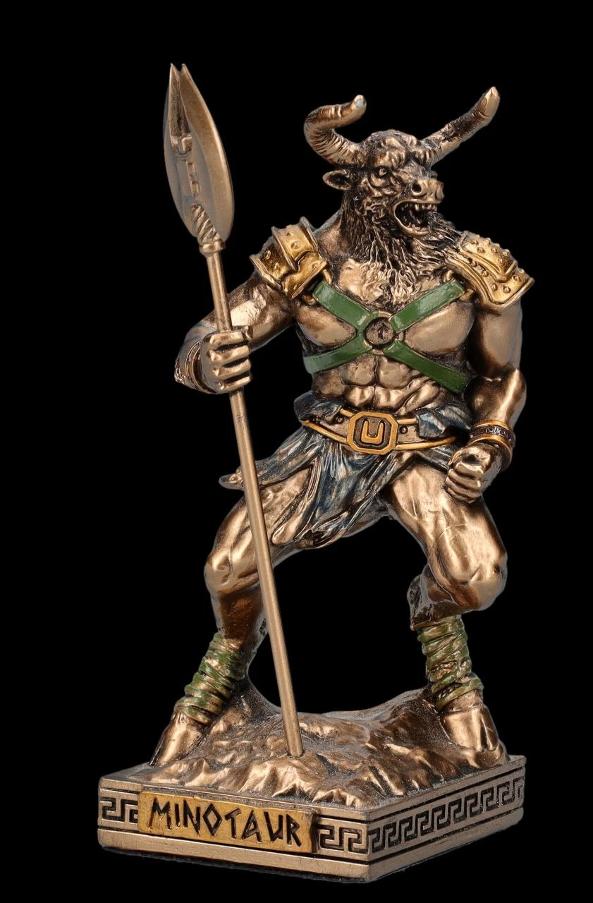 Minotaurus Figur Klein - Doppelaxt 2 Minotaurus Figur Klein - Doppelaxt – Bild 2