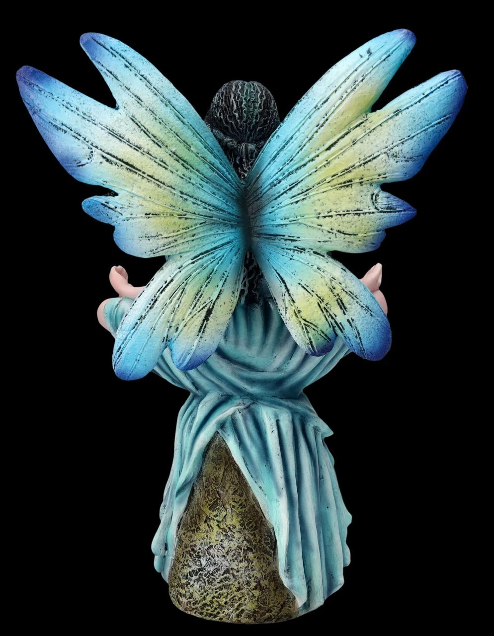 Elfen Figur Meditiert Auf Stein 5 Elfen Figur Meditiert Auf Stein – Bild 5