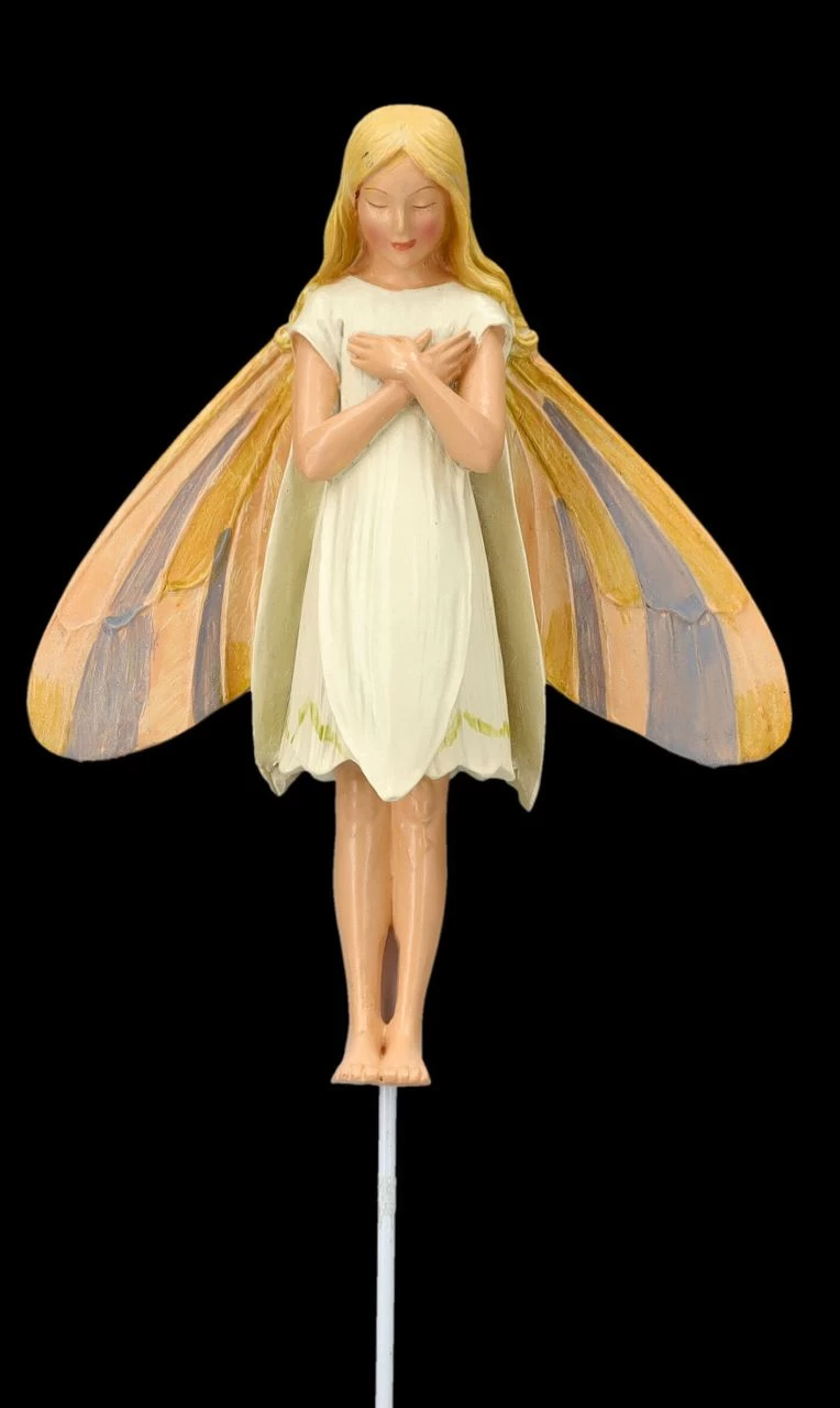 Elfen Figur Zum Stecken - Schneeglöckchen Fee 1 Elfen Figur Zum Stecken - Schneeglöckchen Fee