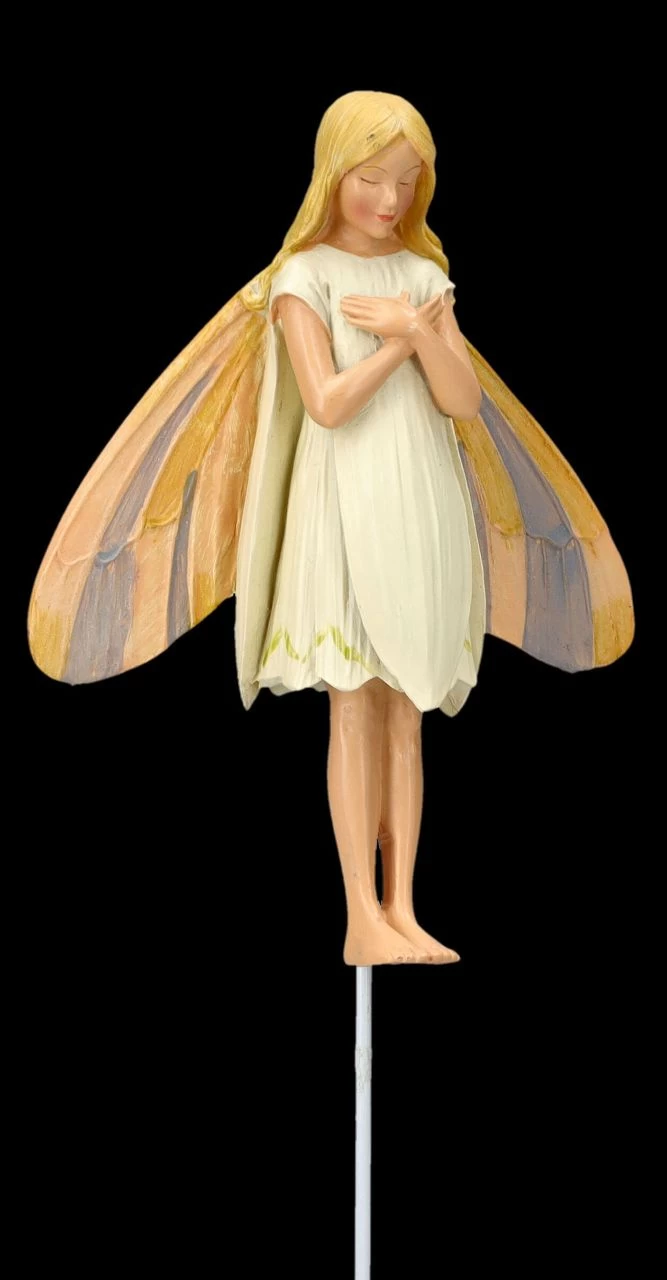 Elfen Figur Zum Stecken - Schneeglöckchen Fee 4 Elfen Figur Zum Stecken - Schneeglöckchen Fee – Bild 4