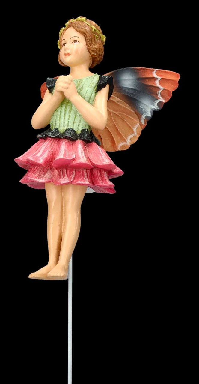 Elfen Figur Zum Stecken - Zinnien Fee 8 Elfen Figur Zum Stecken - Zinnien Fee – Bild 8