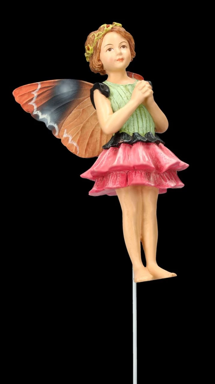 Elfen Figur Zum Stecken - Zinnien Fee 4 Elfen Figur Zum Stecken - Zinnien Fee – Bild 4