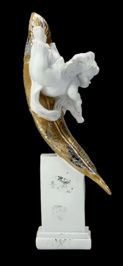 Engel Figur - Putte Amor Vor Goldener Feder -Modell Und Figurengeschäft FS26625 Engel Figur Putte Amor vor goldener Feder 8 1280x1280
