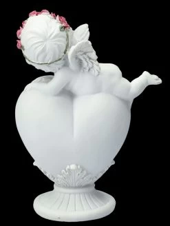 Engel Figur - Putte Mit Rosenkranz Auf Herz -Modell Und Figurengeschäft FS26628 Engel Figur Putte mit Rosenkranz auf Herz 6 1280x1280