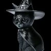NEMESIS NOW Okkulte Katzenfigur Mit Hexenhut - Purrah