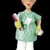 Funny Job Figur - Zahnarzthelferin Mit Zahnbürste
