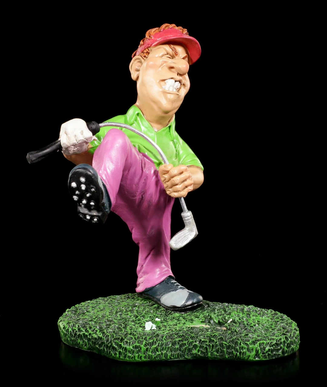 Golfspieler Figur Zerbricht Schläger - Aaarrrg 2 Golfspieler Figur Zerbricht Schläger - Aaarrrg – Bild 2