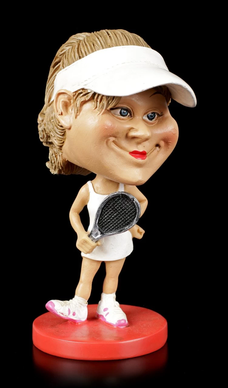 Funny Sports Figur - Wackelkopf Tennisspielerin 1 Funny Sports Figur - Wackelkopf Tennisspielerin