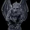 Gargoyle Figur Auf Podest Brüllend