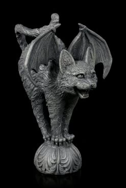Gargoyle Katze Mit Fledermausflügeln