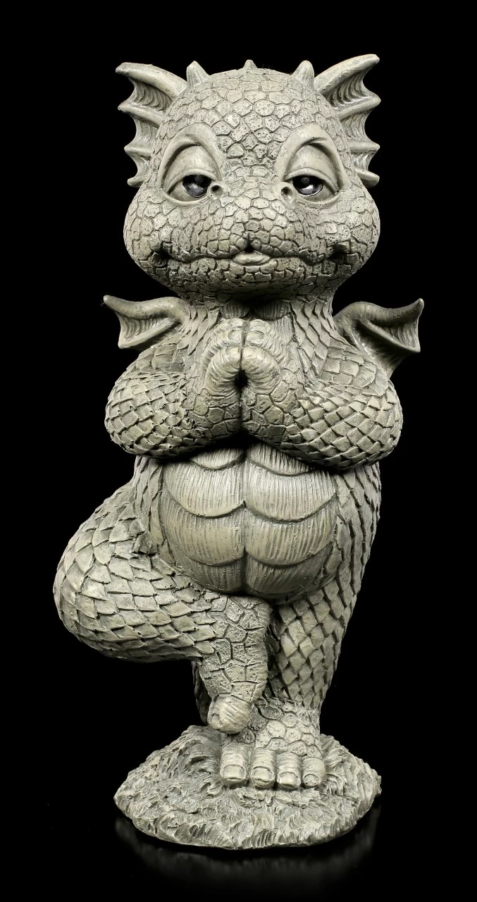 Gartenfigur Drache - Yoga Tree 1 Gartenfigur Drache - Yoga Tree