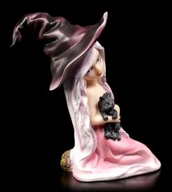 Hexen Figur - Rosa Mit Katze -Modell Und Figurengeschäft Hexen Figur Katze 258007642675f3 1280x1280