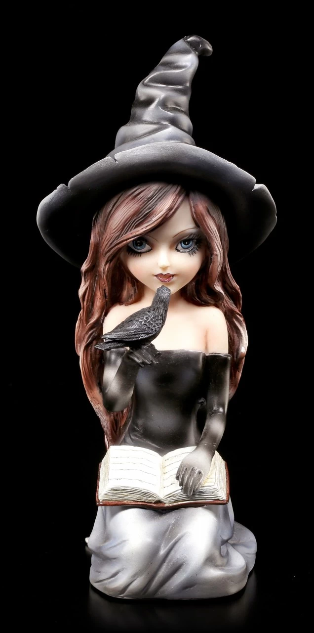 Hexen Figur - Regan Mit Rabe 2 Hexen Figur - Regan Mit Rabe – Bild 2