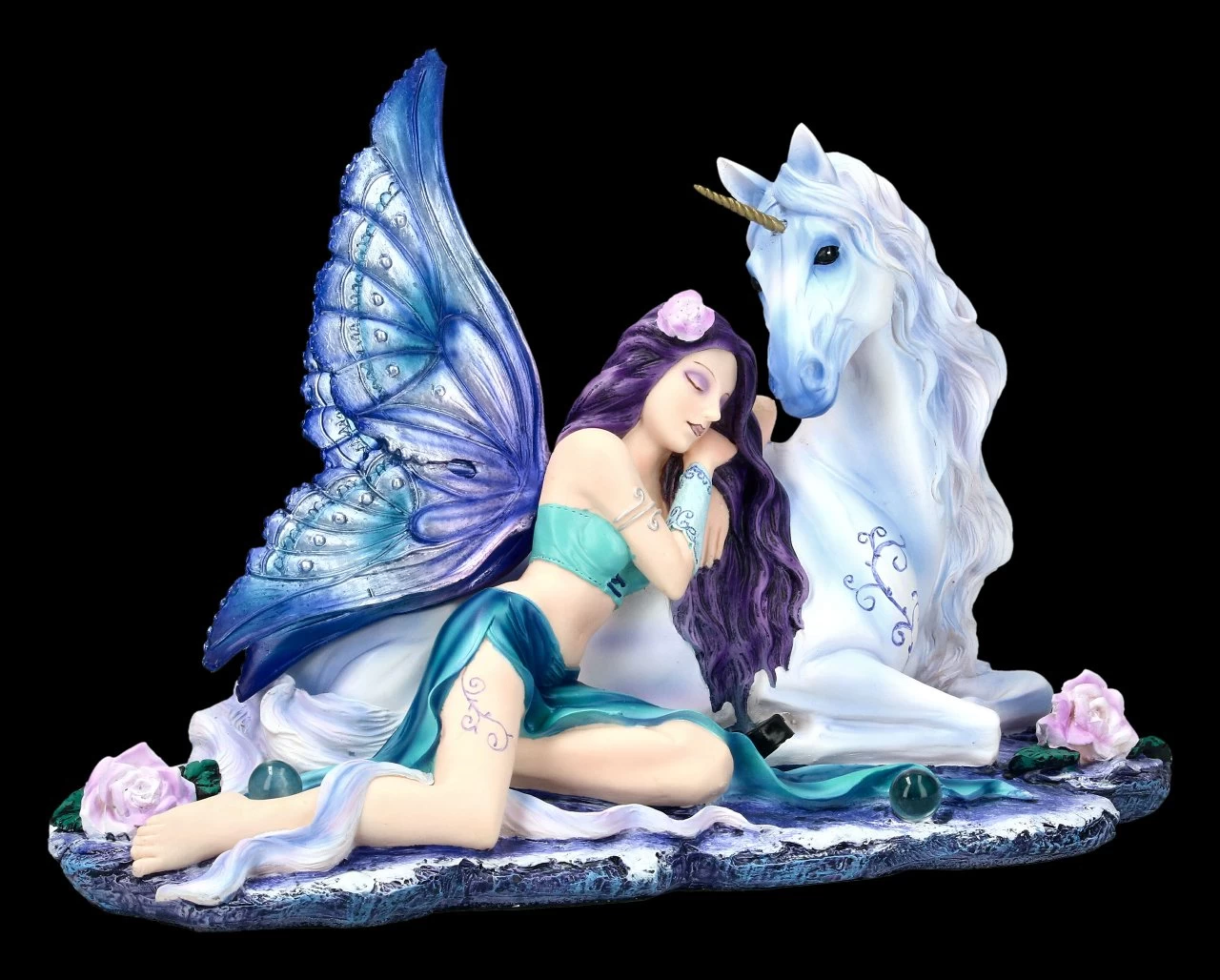 NEMESIS NOW Elfen Figur Mit Einhorn - Belle 2 NEMESIS NOW Elfen Figur Mit Einhorn - Belle – Bild 2