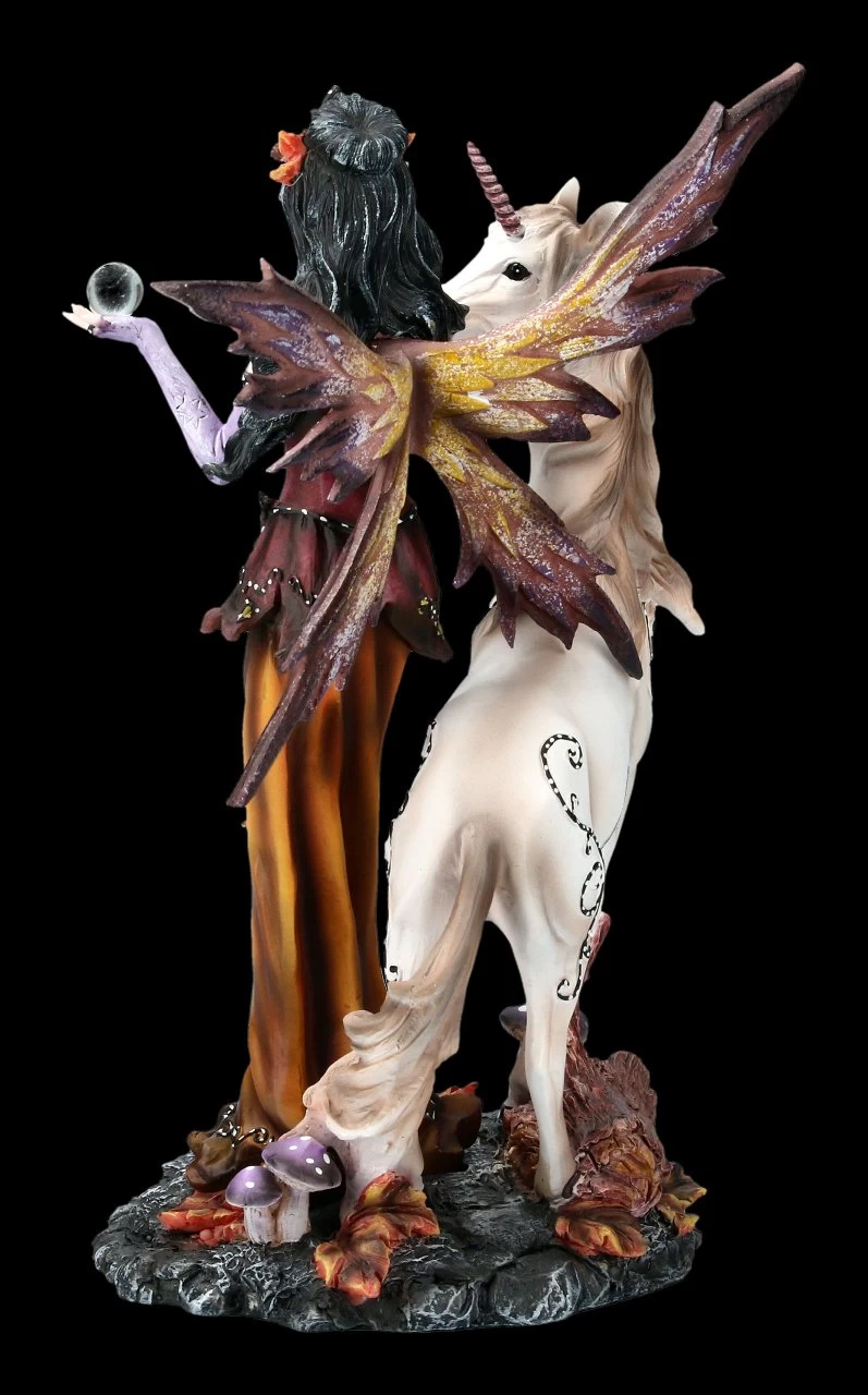 Elfen Figur Mit Einhorn - Der Herbst Kommt 4 Elfen Figur Mit Einhorn - Der Herbst Kommt – Bild 4