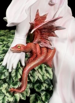 Große Elfen Figur - Phina Mit Rotem Drachen -Modell Und Figurengeschäft Large Fairy Figure Phina with red Dragon 7 1280x1280