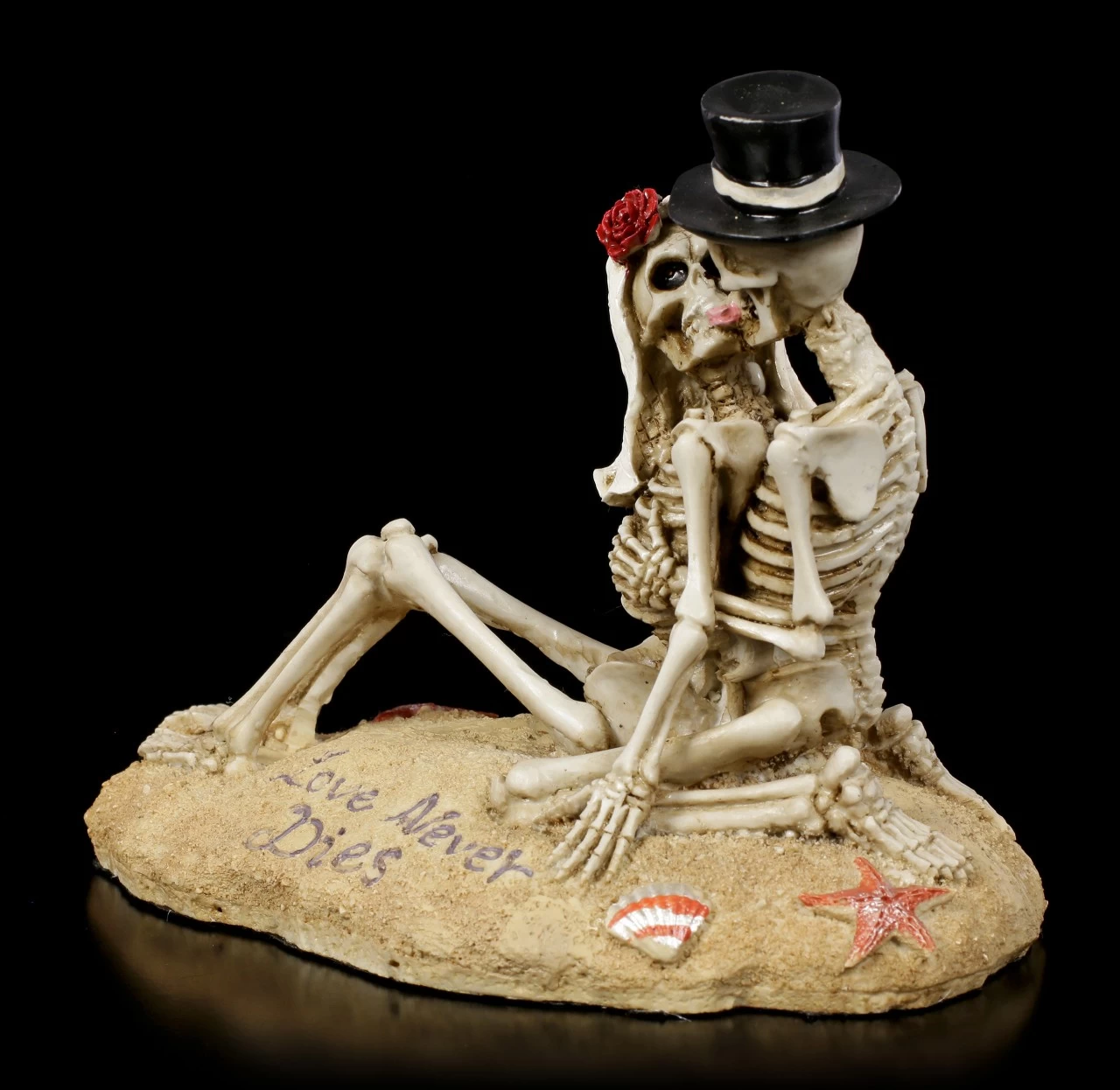 Skelett Figur - Love Never Dies - Beach Lovers 3 Skelett Figur - Love Never Dies - Beach Lovers – Bild 3