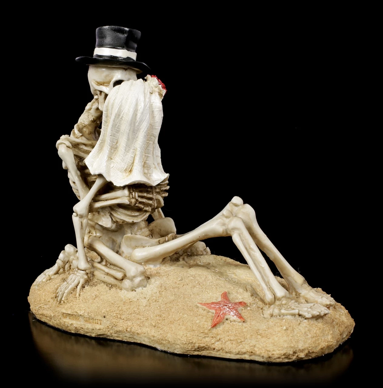 Skelett Figur - Love Never Dies - Beach Lovers 5 Skelett Figur - Love Never Dies - Beach Lovers – Bild 5