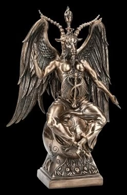 Baphomet Figur - Bronziert Groß
