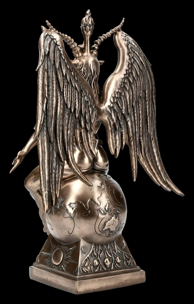 Baphomet Figur - Bronziert Groß 4 Baphomet Figur - Bronziert Groß – Bild 4