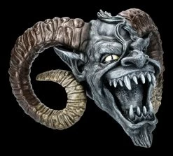 Teufelskopf Mit Hörnern