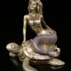 Meerjungfrau Figur Auf Schildkröte
