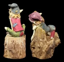 Pixie Figuren - Sitzen Auf Dem Baumstamm - 2er Set -Modell Und Figurengeschäft Pixie Figuren Baumstamm 3 1280x1280