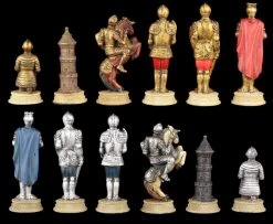 Schachfiguren Set - Ritter Gold Und Silber -Modell Und Figurengeschäft Schachfiguren Ritter 2573433103d838 1280x1280