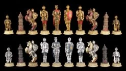 Schachfiguren Set - Ritter Gold Und Silber -Modell Und Figurengeschäft Schachfiguren Ritter 4573433204987a 1280x1280