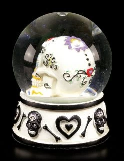 Schneekugel - Day Of The Dead Totenkopf - Schwarz -Modell Und Figurengeschäft Schneekugel Day Dead 45824132965ca8 1280x1280