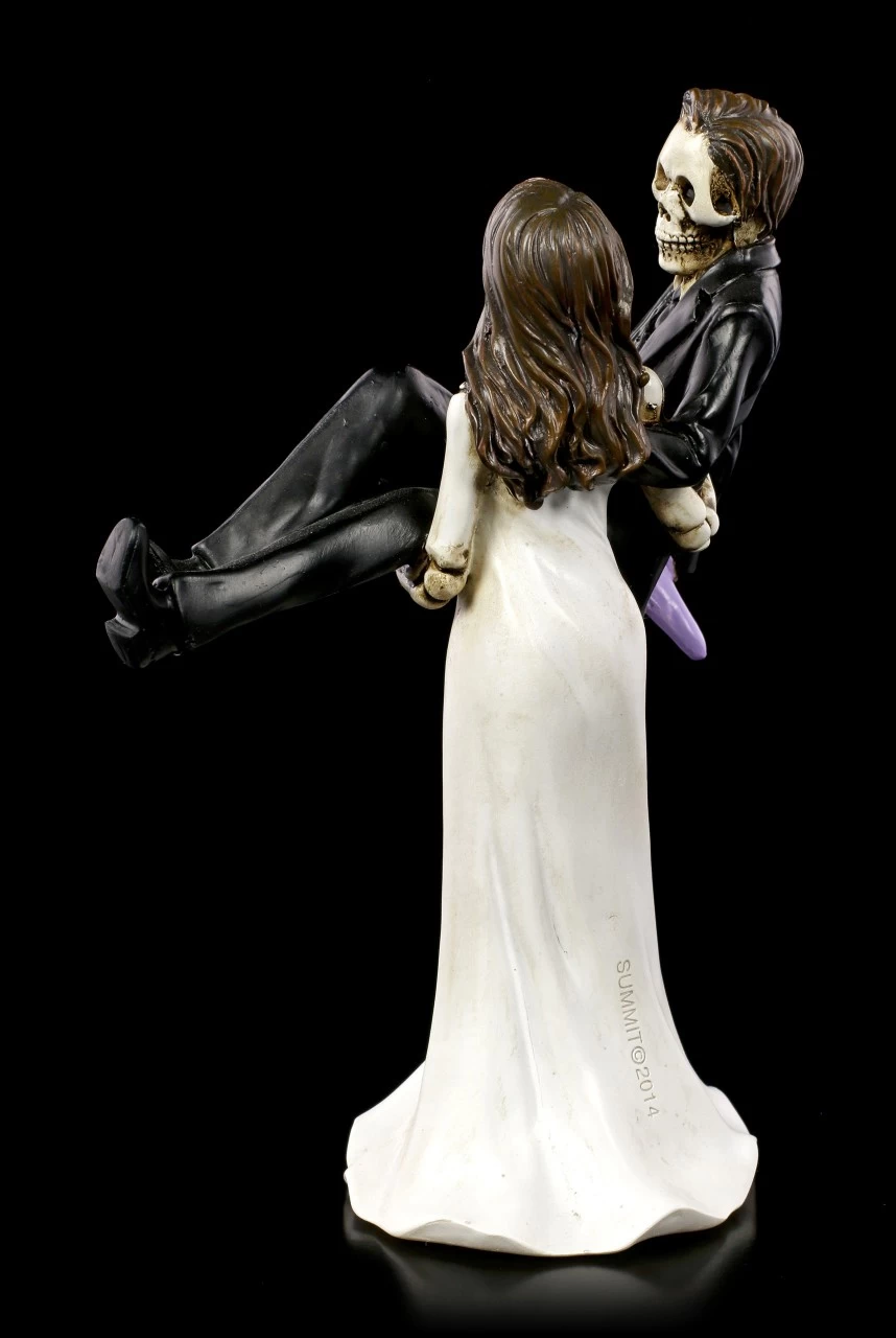 Skelett Brautpaar Figur - Braut Trägt Bräutigam 4 Skelett Brautpaar Figur - Braut Trägt Bräutigam – Bild 4